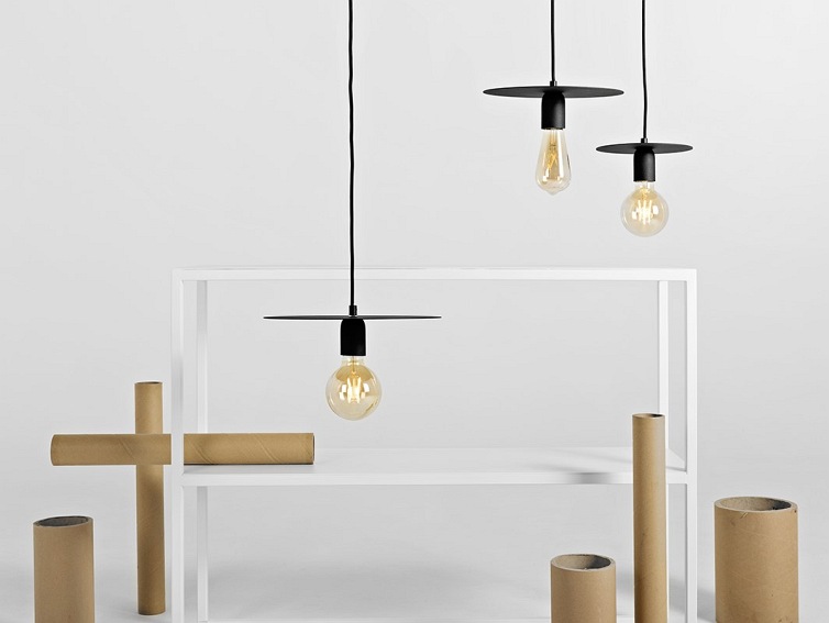 Lampa wisząca SKIVA S – czarny