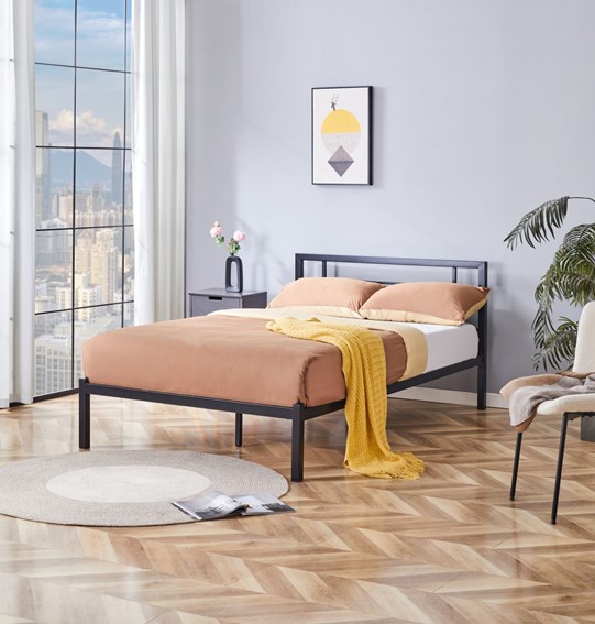 Łóżko Metalowe LM2-FX 120x200 Czarny