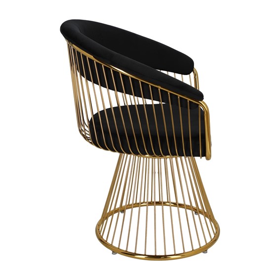 Krzesło FEENY Velvet Czarny