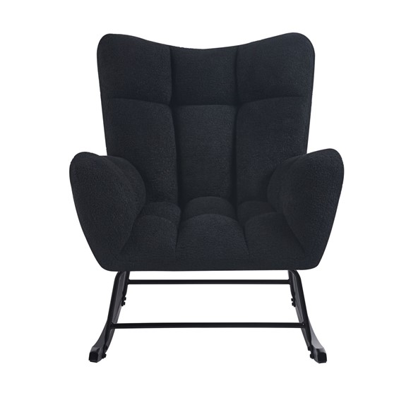 Fotel Bujany TEDDY FR4-FX Czarny