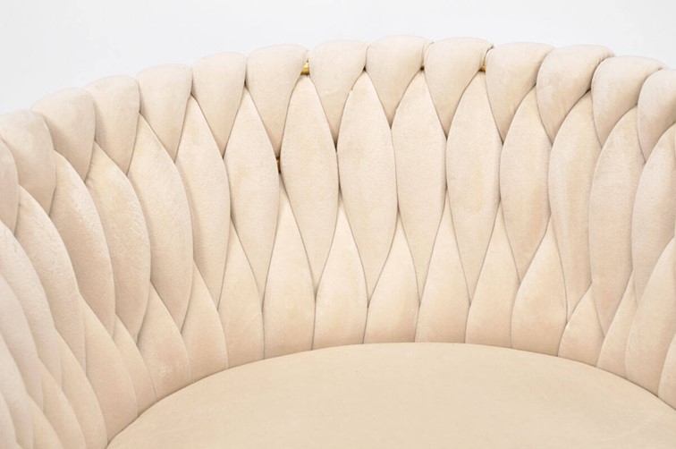 Krzesło ROSA Złoty/Beżowy