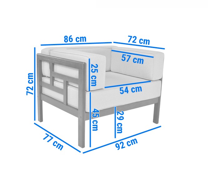 Zestaw Ogrodowy EDEN 5-Osobowy Brązowy/Beżowy
