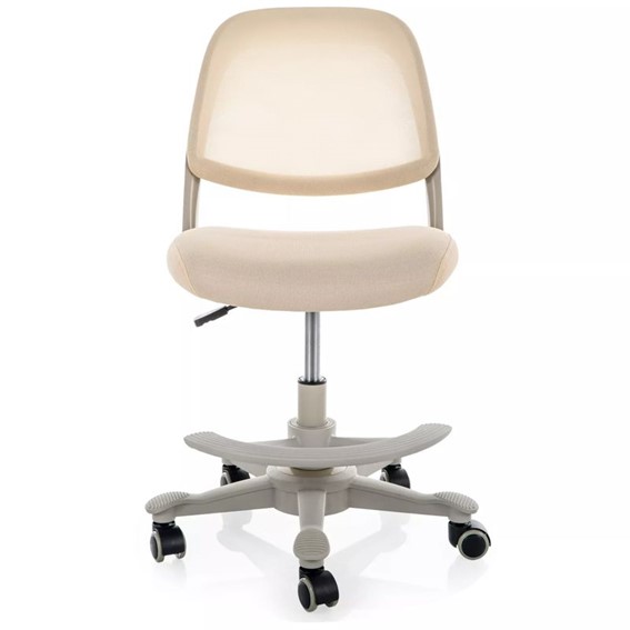 Fotel Obrotowy Q-027 Beżowy/Szary