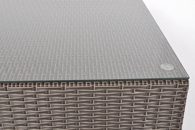 Stolik Ogrodowy MALAGA z Technorattanu Brązowy