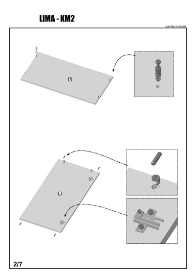 Komoda  LIMA KM-2 Dąb Sonoma/Biały