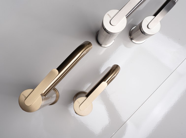 Bateria Umywalkowa Wysoka ONTARIO Nikiel Szczotkowany