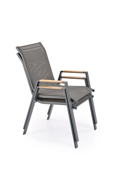 Krzesło Ogrodowe HOVER Popielaty/Antracytowy