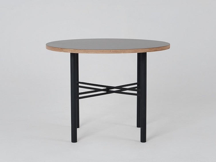 Stolik Kawowy PENTO 60 Czarny/Naturalny