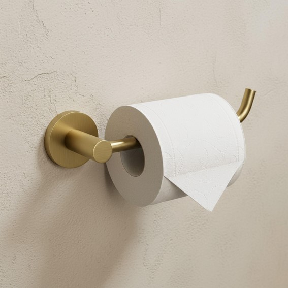 Uchwyt na Papier Toaletowy LEO 5609 Złoty Szczotkowany