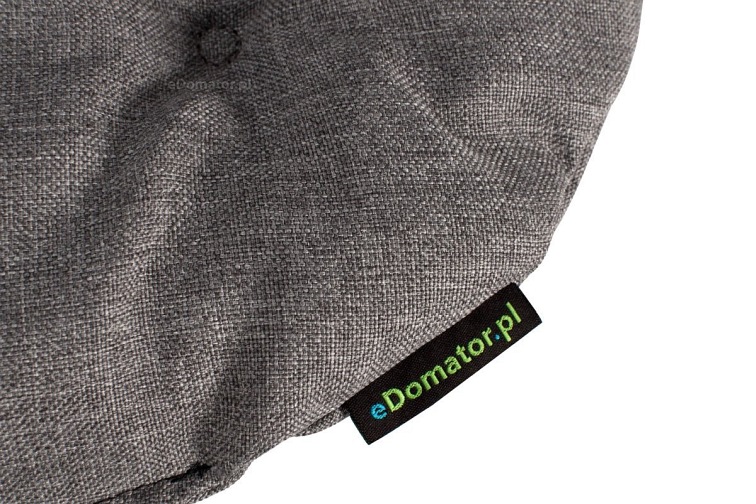 Okrągła Poduszka na Krzesło Ofelia 36cm Jasny Szary