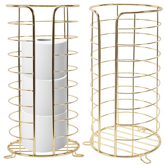 Stojak na Papier Toaletowy P11899 Złoty