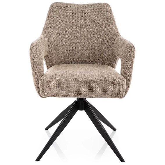 Krzesło OLSEN Noelle Ciemny Beż/Czarny Mat