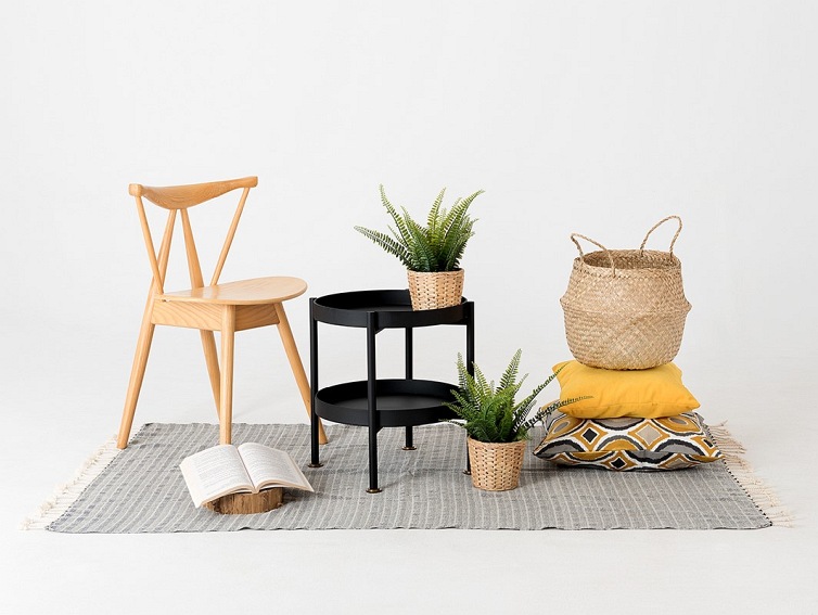 Stolik Kawowy HANNA METAL 40-2F Czarny