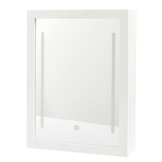 Lustro /Szafka z LED Biały