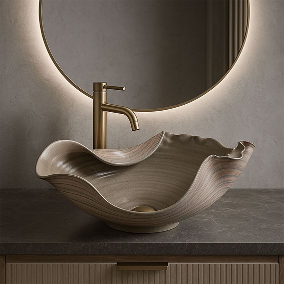 Umywalka Nablatowa HM-17 Brązowy