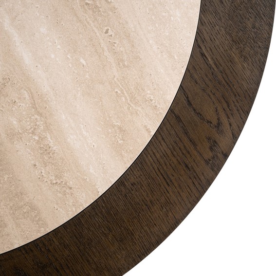 Stolik Kawowy NANDO Fi100cm Brązowy