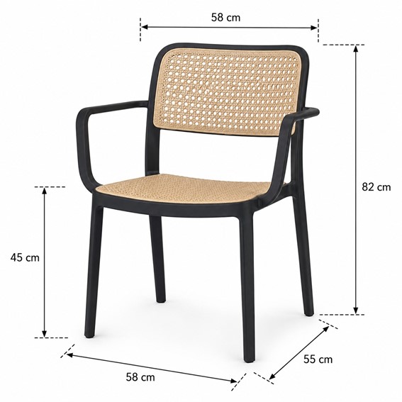 Krzesło Ogrodowe NERIA Pro Rattan
