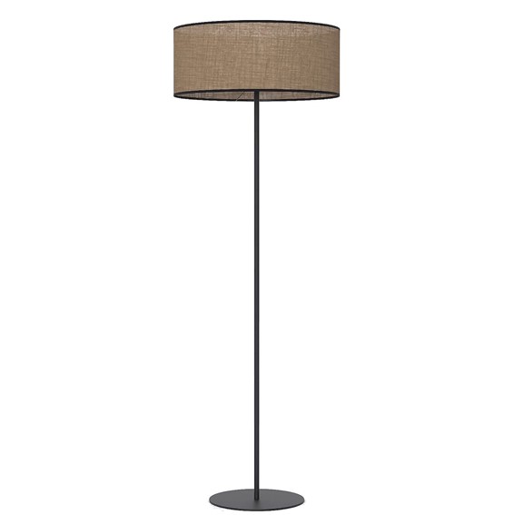 Lampa Podłogowa ECO LP1 Czarny/Brązowy
