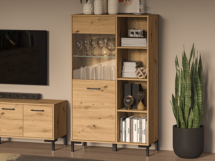 Witryna NEVIO 19 Dąb Artisan