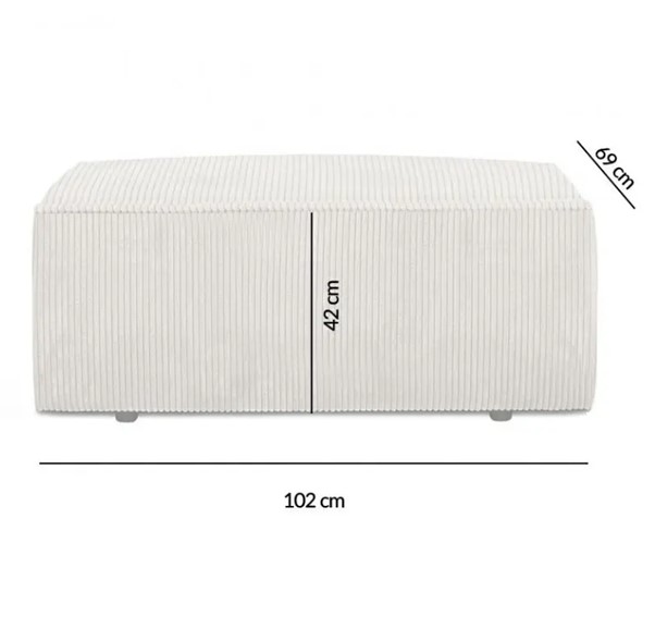 Pufa PILLOW Beżłowa II Grupa Tkanin