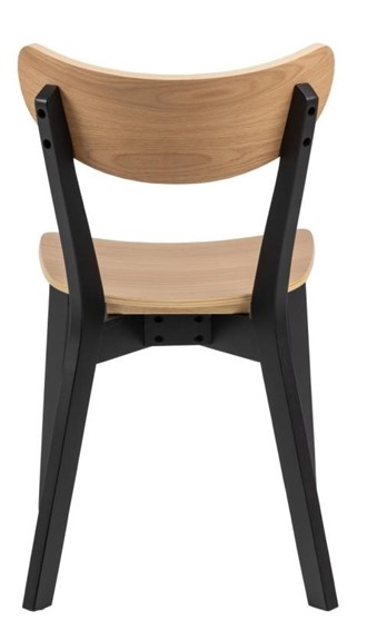 Krzesło ROXBY Naturalne Czarne