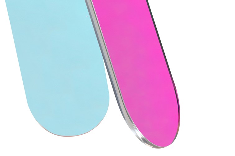 Stolik MODIG M75-60 fi60 Wielokolorowy/Transparentny