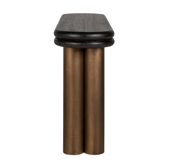 Konsola MACARON Złoty/Naturalny