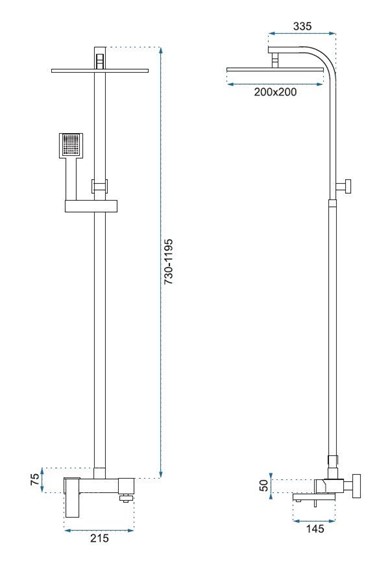 Zestaw Natryskowy NAVARO Chrom