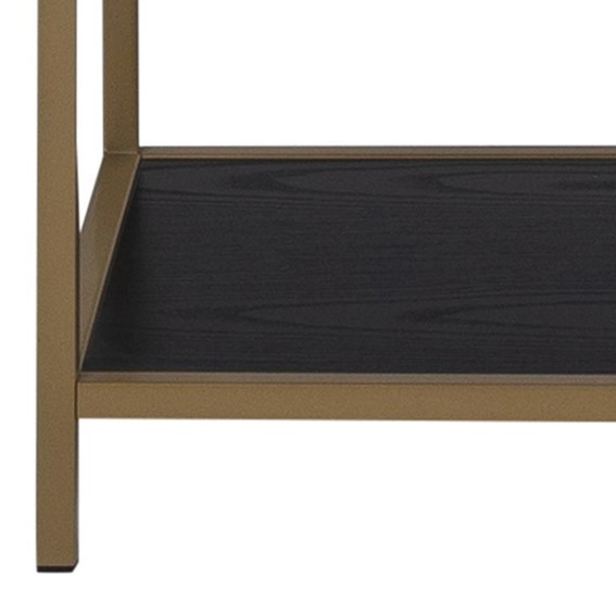 Regał SEAFORD II Złoty/Czarny