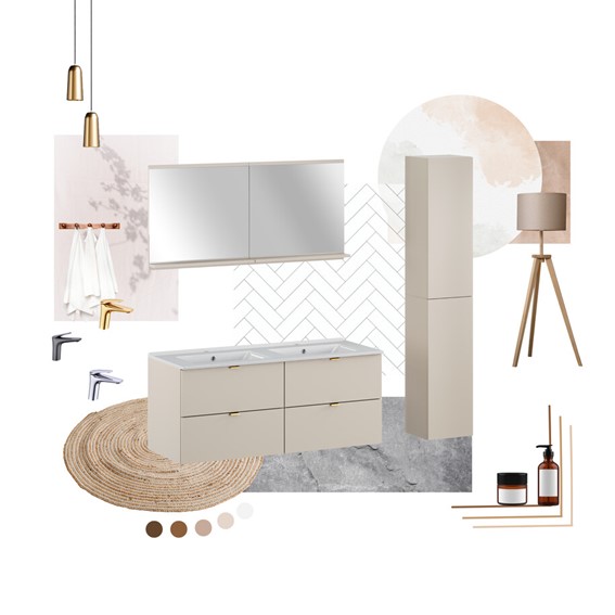 Zestaw Meblowy DALIA 60cm Kaszmirowy Mat