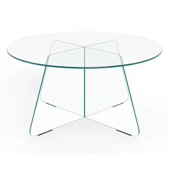 Stolik SAMOS fi80 Transparentny