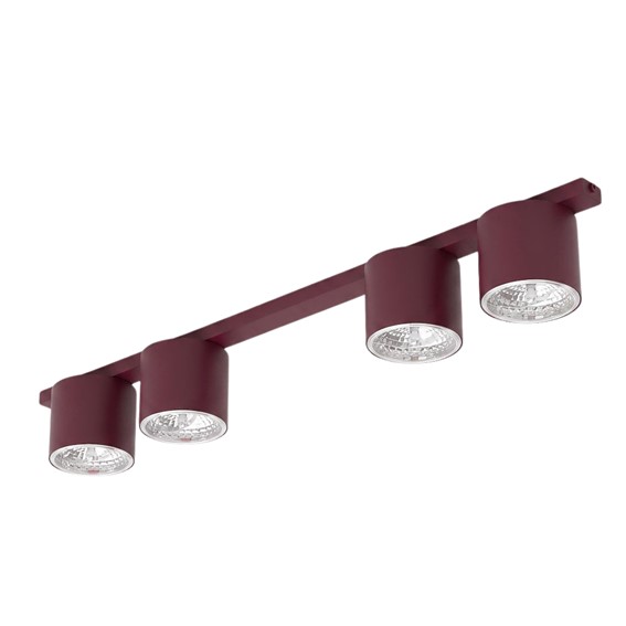 Lampa Sufitowa NANO 4 Burgundowy