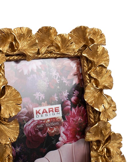 Ramka na Zdjęcia GINKGO LEAF 17x20 cm Złoty