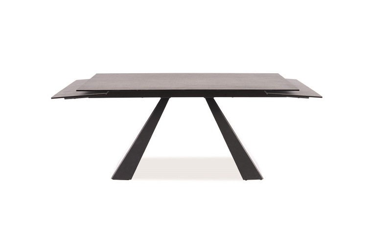 Stół Rozkładany SALVADORE Ceramic (160-240)x90 Szary Marmur/Czarny