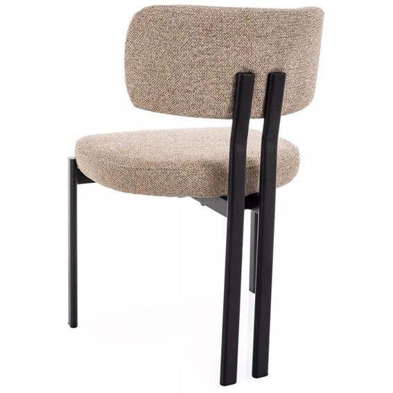 Krzesło MISAKI Beż/Czarny Mat