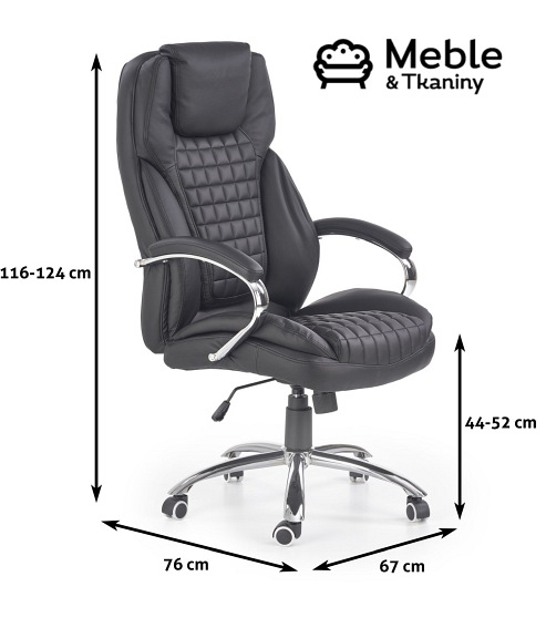 Fotel gabinetowy KING czarny