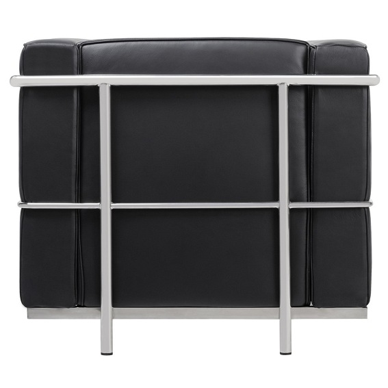 Fotel SOFT LC2 Czarny Skóra Naturalna