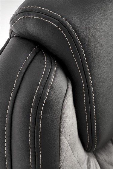 Fotel Gabinetowy GANDALF Czarny/Popiel