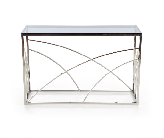 Konsolka KN5 Srebrny/Dymiony