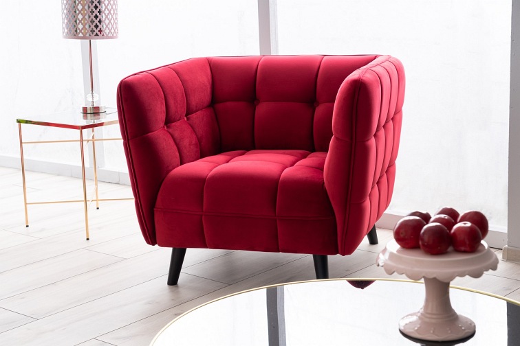 Sofa CASTELLO 3 Velvet Wenge/Bordowy Bluvel 59