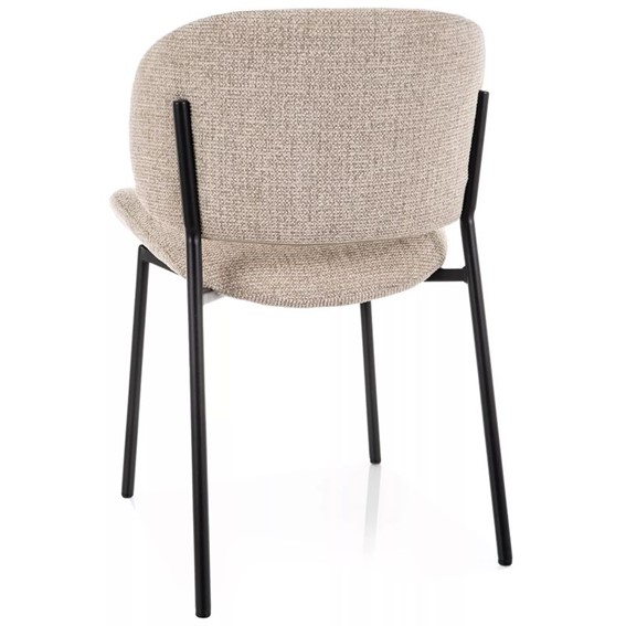Krzesło KISO Noelle Beż/Czarny Mat