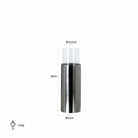 Świecznik KIERA S Srebrny