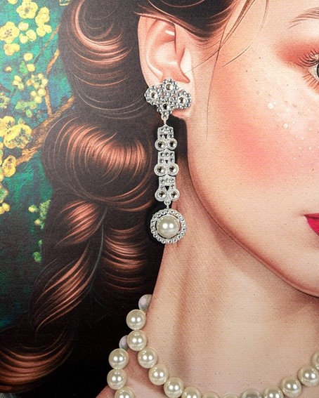 Obraz PEARLS LEOPARD 150x120cm