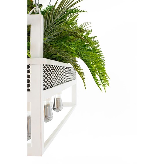 Lampa Wisząca/Kwietnik SEMIRA 180 INDUSTRIAL Biały/Zielony