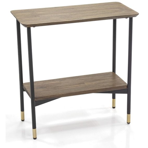 Stolik MAZE L07-60 30x60cm Czarny/Brązowy