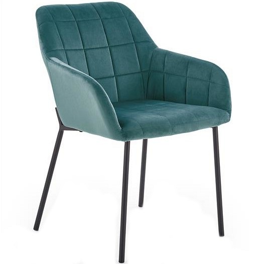 Krzesło K305 Czarny/Ciemny Zielony
