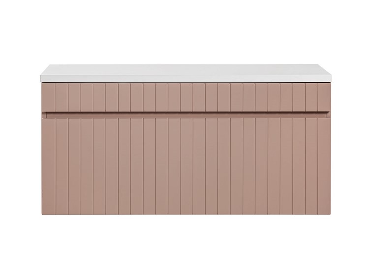 Zestaw Szafka pod Umywalkę z Blatem ICR B 100cm Różowy/Biały