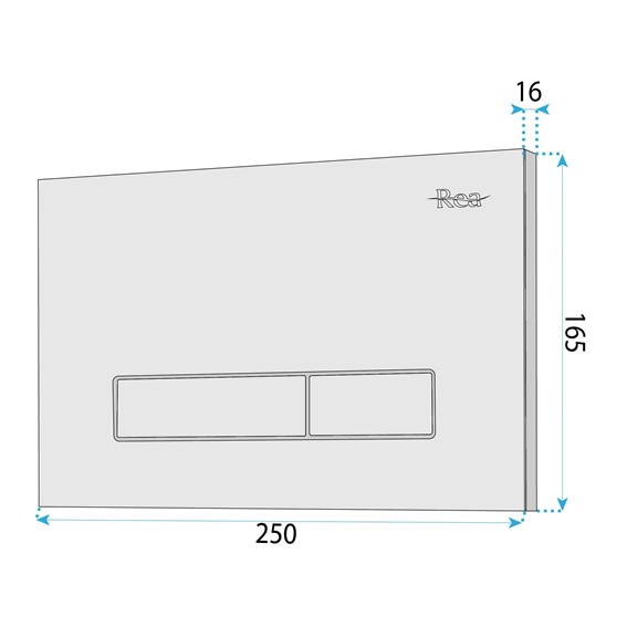 Przycisk Typu HD do Stelaża Podtynkowego Chrom
