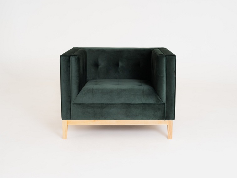 Fotel By-Tom 95x85x73 Avocado/Naturalny