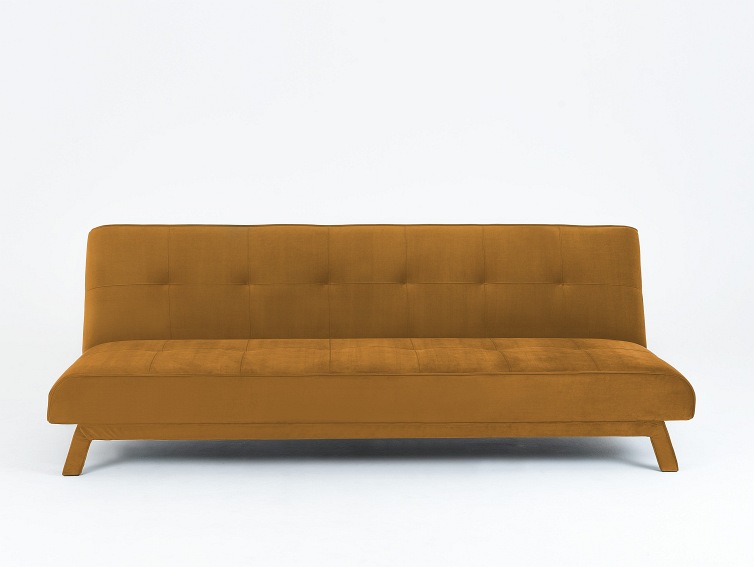 Sofa Rozkładana 3 os. Modes L 210x90x78 Marakuja/Czarny